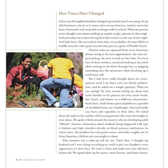 2 Michelle Obama Books 1st Ed Becoming American Grown Kitchen Grown First Lady - Picture 14 of 15